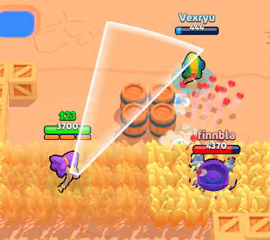 브롤 시뮬레이터 3D 게임 캐릭터들이 3D 전장에서 팀을 이루어 전투하는 장면